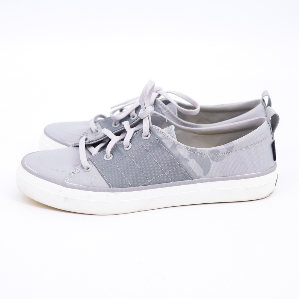 Sperry Bionic Sneakers Womens 9.5 Grey Low Top Lace Up Eco Friendly‎ Casual